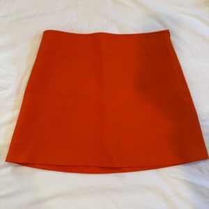 Zara Orange Mini Skirt